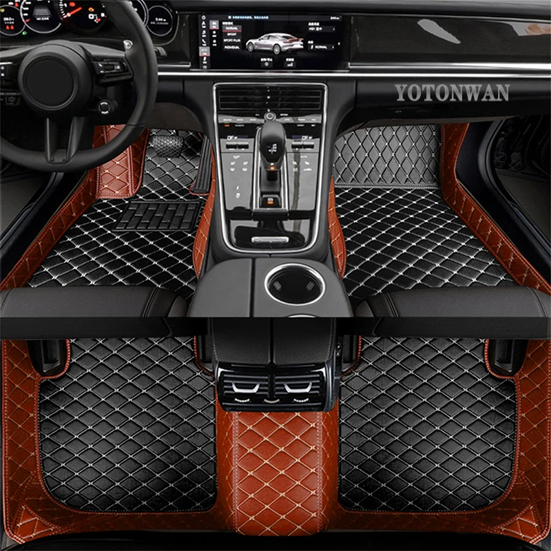 

YOTONWAN Double layer custom car mat for Cadillac all model XTS SRX XT5 CT6 ATSL auto accessories Car-Styling Car-Styling