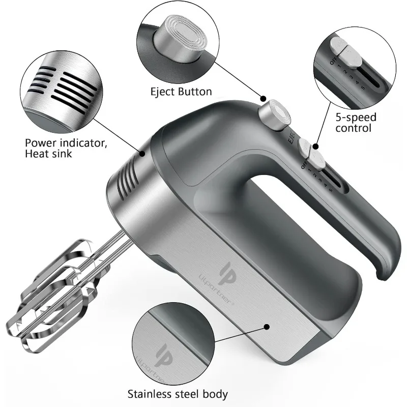 Ручной электрический миксер кухонные миксеры мощностью 450 Вт с чехлом для