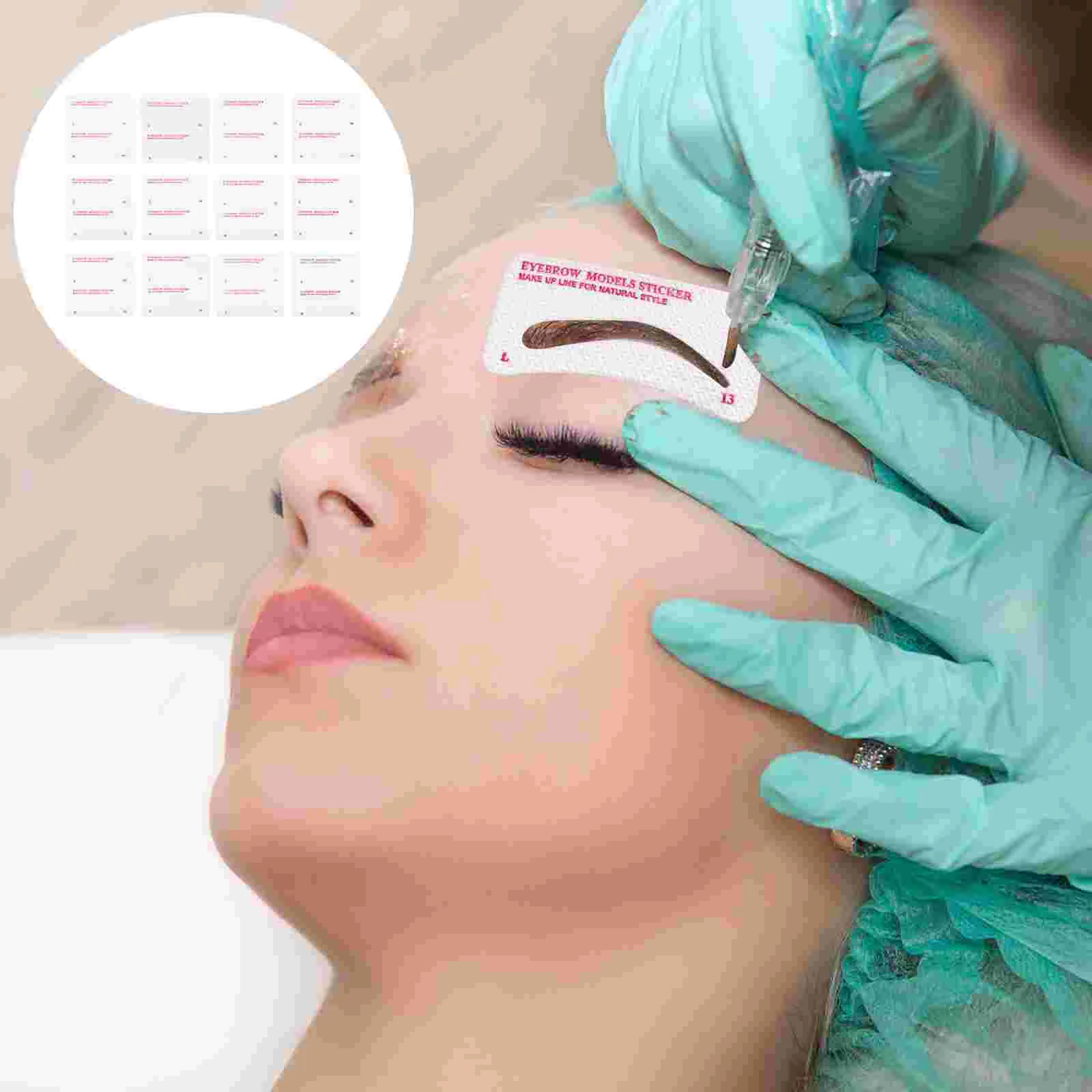

72pcs Makeup Tools Template Stencils Eyebrows Grooming Stencil for Home Girl