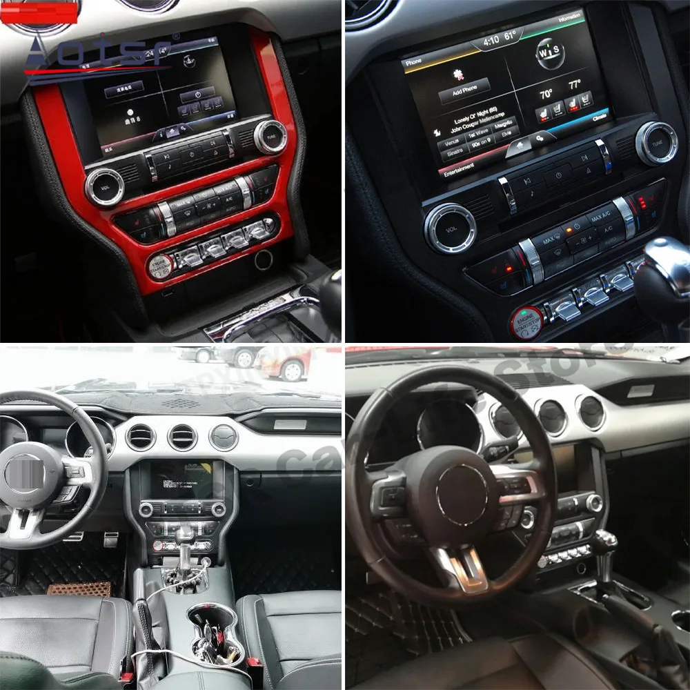 

128G Carplay мультимедийный стерео Android плеер для Ford Mustang 2015 2016 2017 2018 2019 2020 GPS аудио радио приемник головное устройство