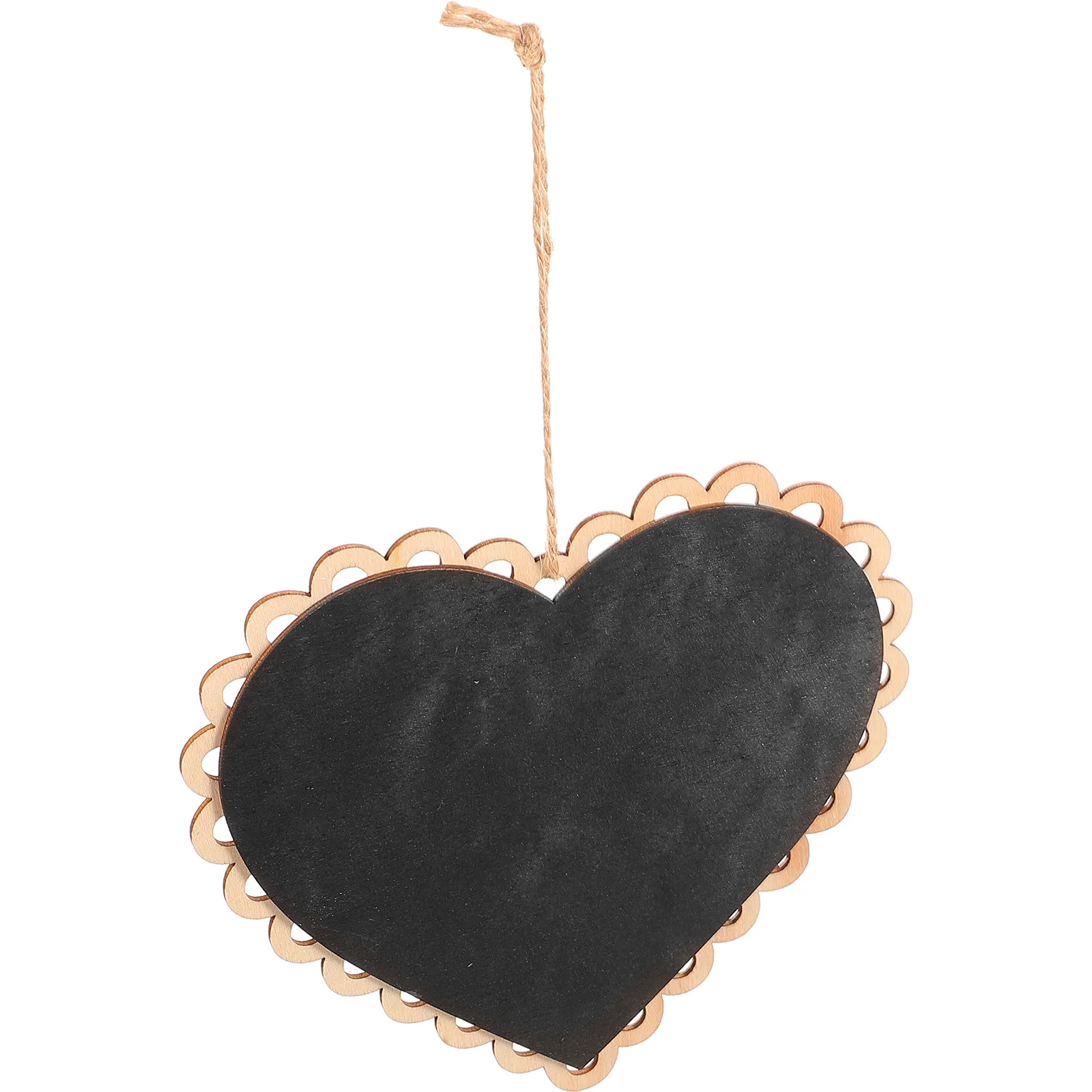 

Heart Shaped Hanging Wooden Blackboard Chalkboard Wordpad Message Board