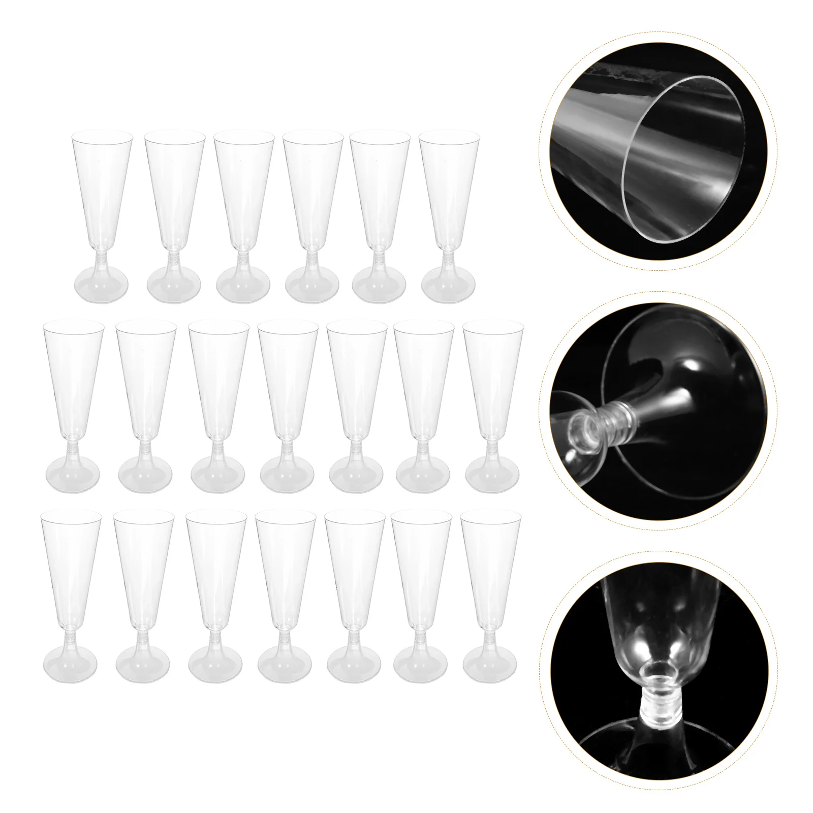 

Glasses Cup Champagne Cocktail Plastic Cups Wine Whiskey Goblet Glass Party Toasting Flutes Martini Mimosa Wedding Disposable