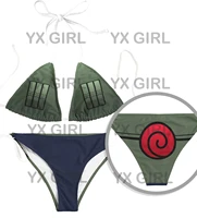 yx girlkakashi bikini swimsuit 3d all over printed sexy bikini summer women for girl beach swimsuit cosplay clothes
