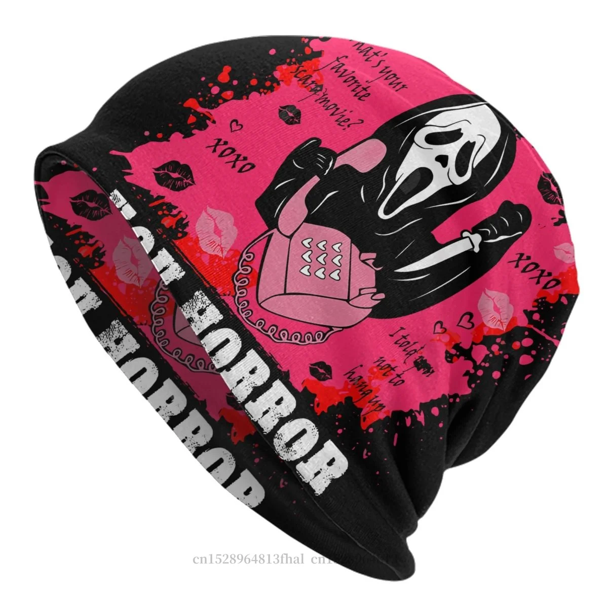 

Autumn Spring Hats Ghost Face Thin Hat Bonnet Special Skullies Beanies Caps Men Women's Earmuffs