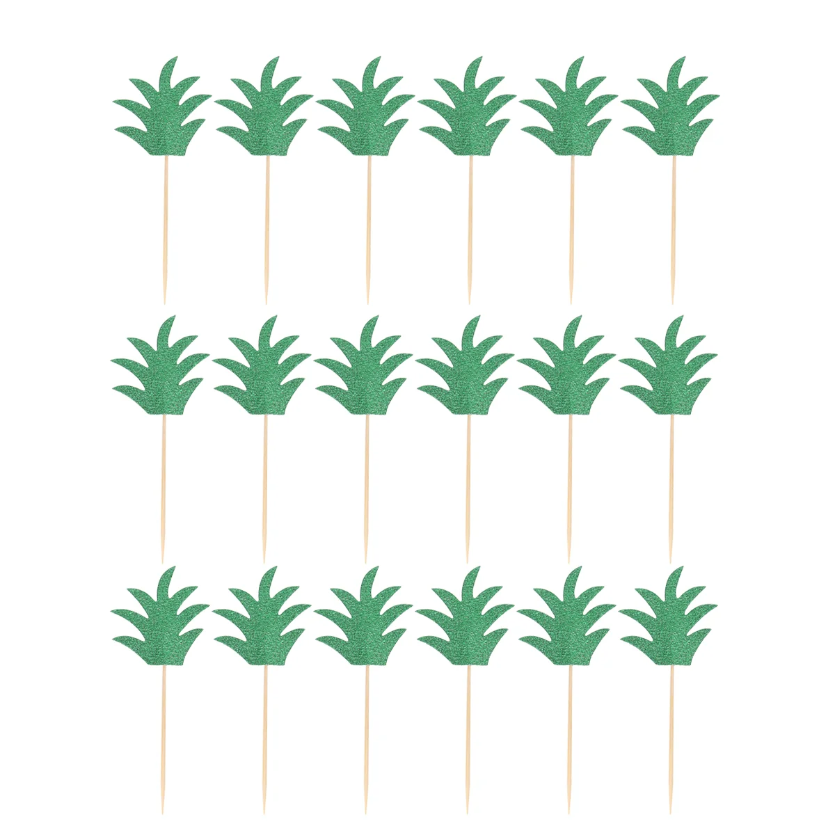 

18 Pcs Fruit Decor Cake Picks Cake Toppers Pineapple Leaf Topper Cake Wedding Cupcake Decor