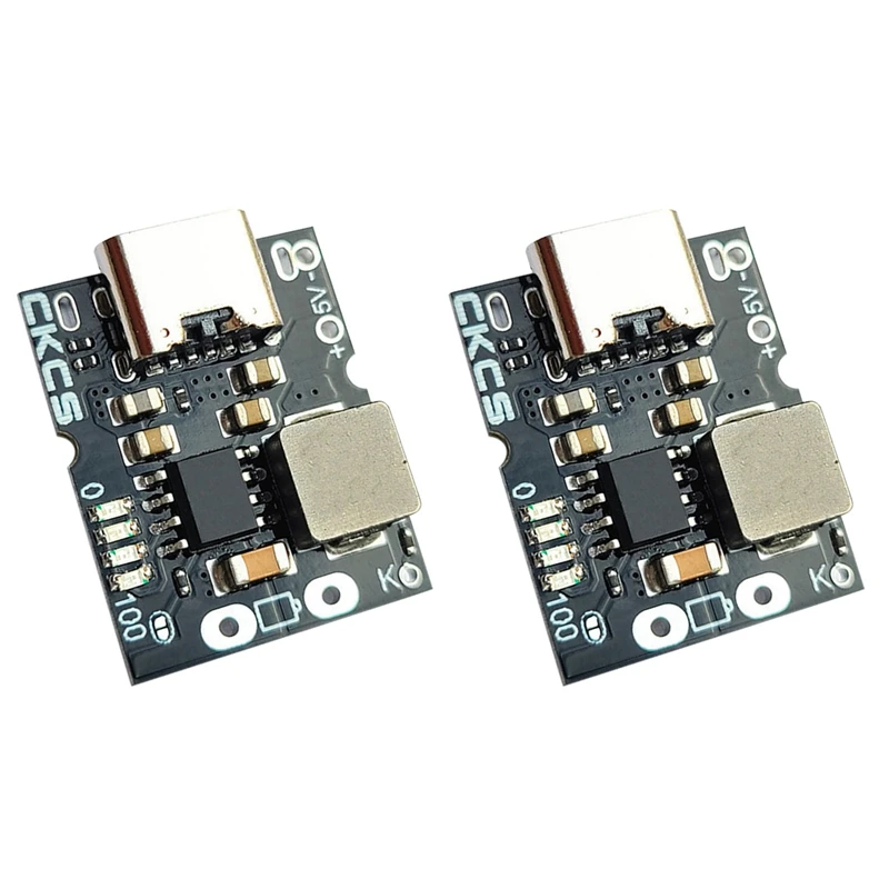 

2 Pcs USB 5V 2A Lithium Battery Charger Module Charging Board Type-C Input Supports 4.35V Battery with Dual Protection