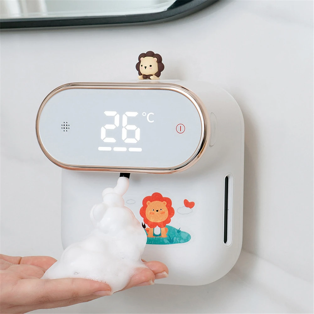 

Automatic Liquid Soap Dispenser Wall Mounted Touchless Hand Sanitizer Machine Bathroom Accessories USB Charge Foaming Dispenser
