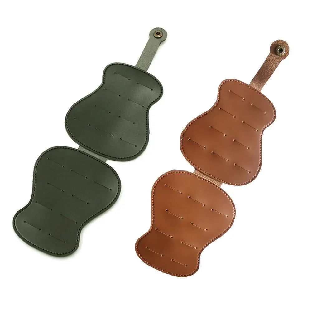 

Guitar-Shaped Pick Bag Ukulele Guitar Shrapnel Leather Storage Bag Metal Pick Box Accessories