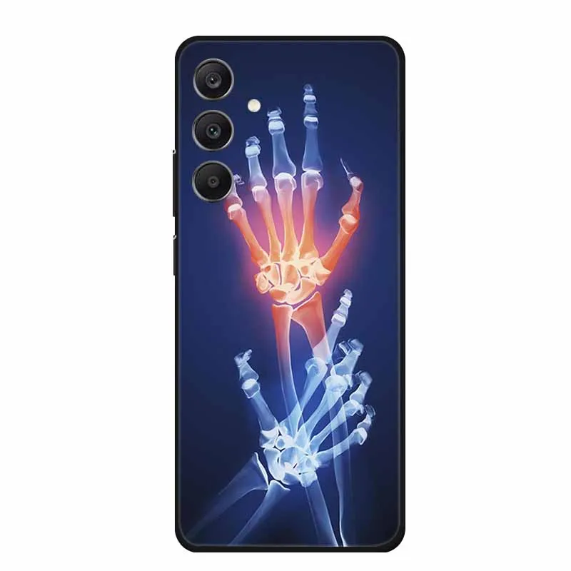 Чехол для Samsung Galaxy M55 5G модные фотографии черный силиконовый мягкий чехол