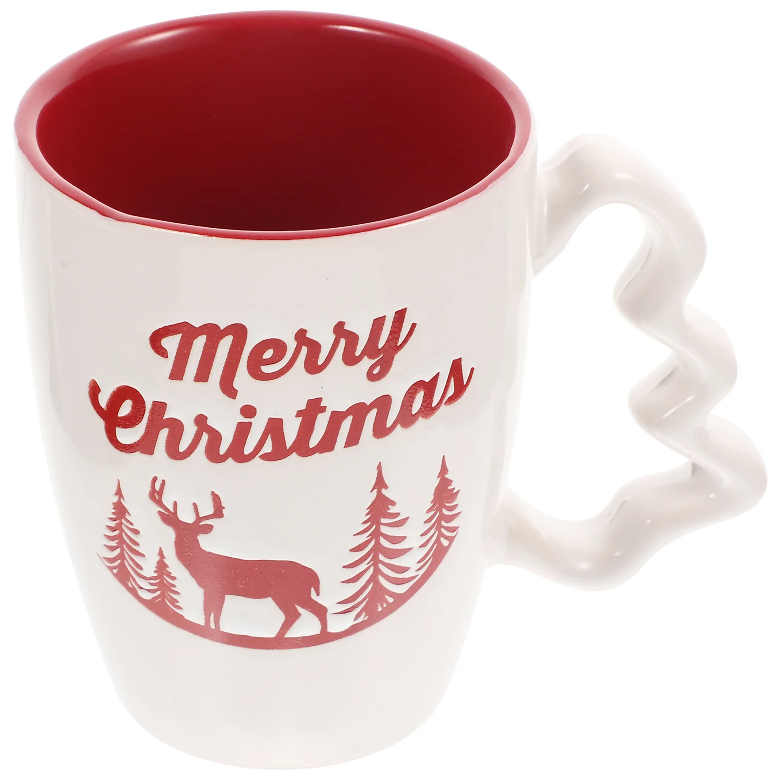 

Christmas Cupmug Coffee Mugs Cereal Ceramic Printing Cupswater Breakfast Decorsative Container Pattern Beverage Holiday