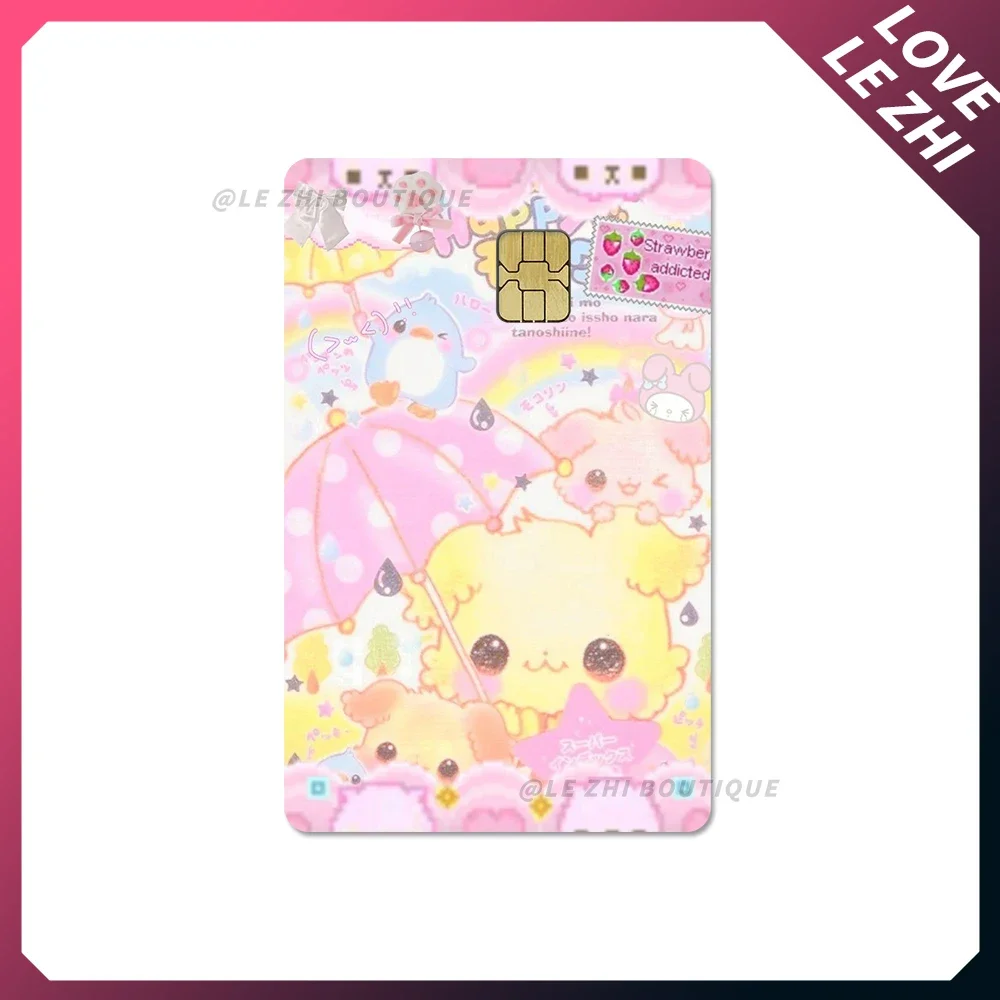 Фото Винтажные мультяшные животные Diy кредитная дебетовая карта наклейка Kawaii панда кролик слон кошка водостойкая маленькая чип-карта наклейка на кожу №5