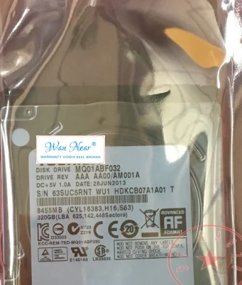 

Для Toshiba 320G ноутбук HDD MQ01ABF032 7 мм MQ01ACF032 MQ01ABD032 принтер автомобильный мониторинг промышленная серия управления 320 ГБ