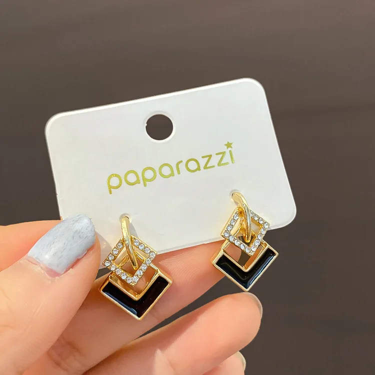 

New Personality Square Metal Drop Earrings for Women Irregular Exaggerated Geometric Earrings pendientes