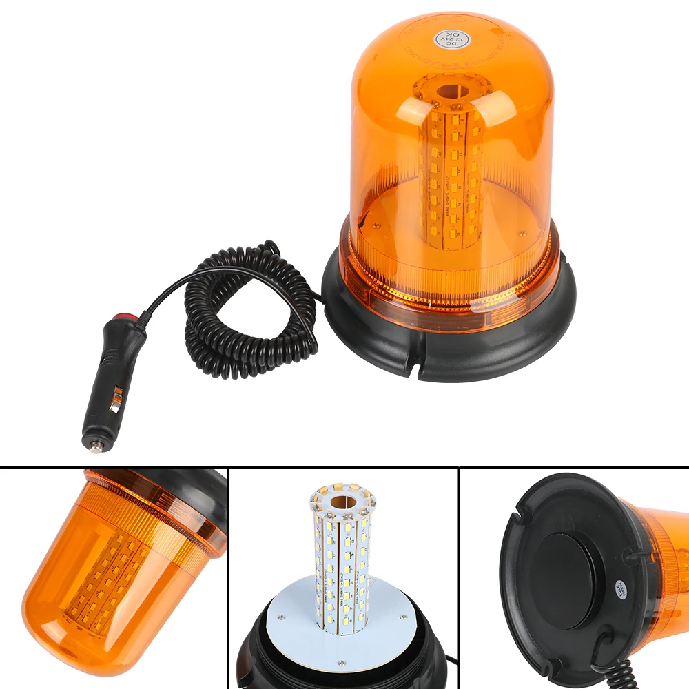 

For Car Truck Trailer Car-styling Flashing Warning Light Strobe Emergency Lamp 80 LED Flash Beacon DC 9V-30V