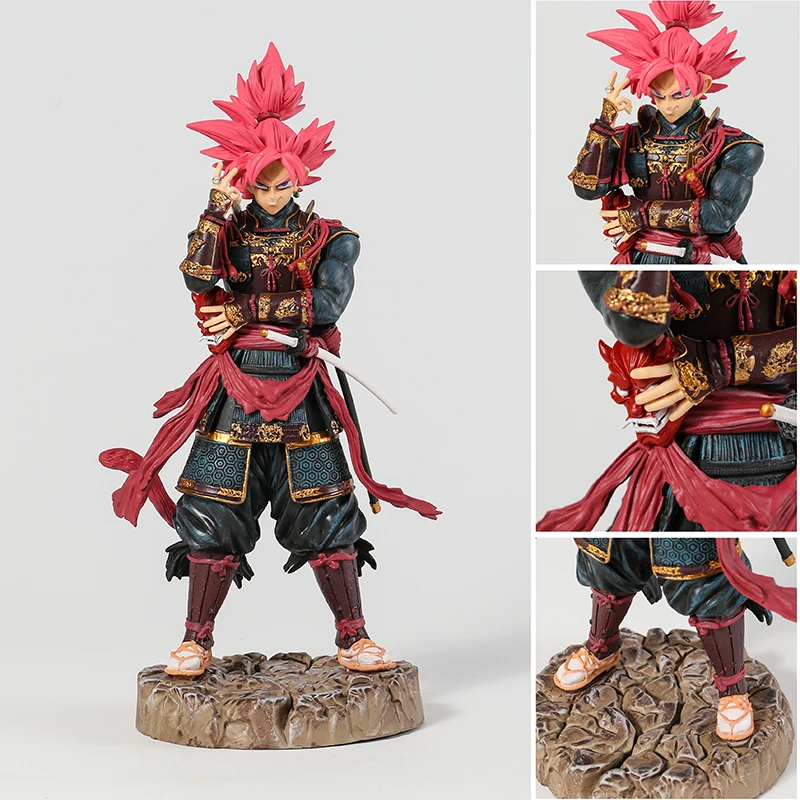 

Dragon Ball Z Super Saiyan Rose Son Goku Gohan Broly Resin Figure Samurai Suit Model Statue