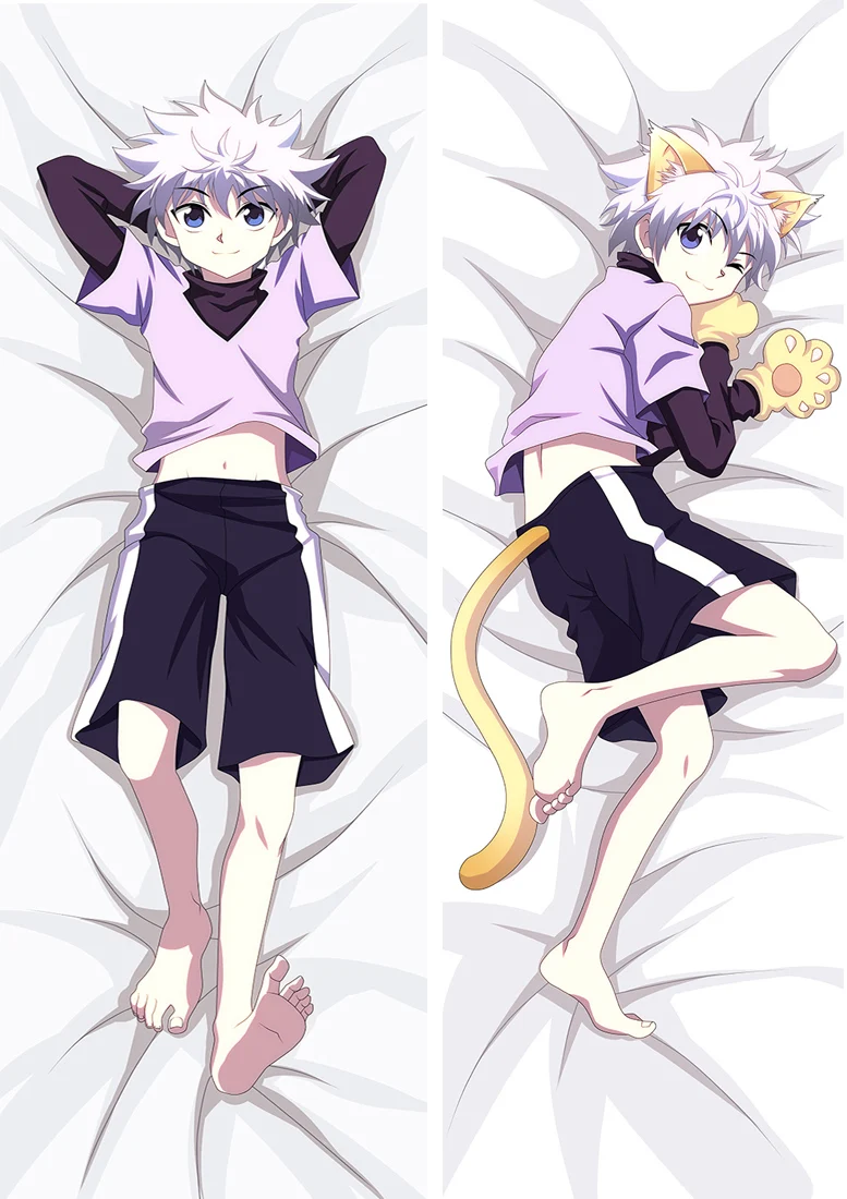 

60x180 см аниме Hunter x Hunter Killua Zoldyck Подушка «Dakimakura» чехол Hisoka Csai обнимающее тело наволочка