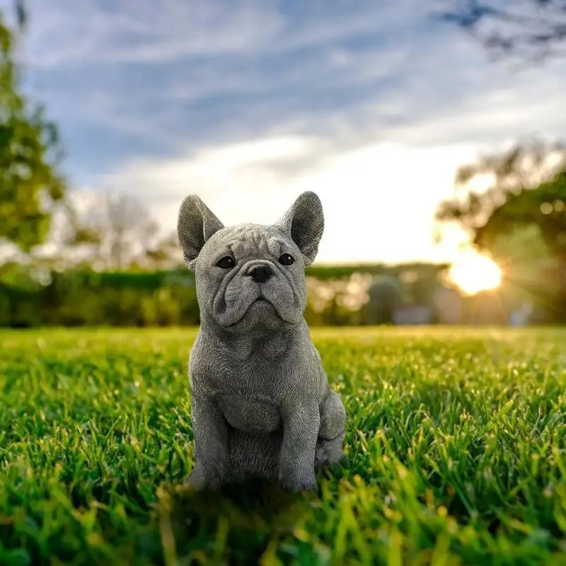 

Dog Statue Outdoor Garden Resin Decor Dachshund French Bulldog Sculpture for Home Decoration Yard Ornament Puppy Figurines