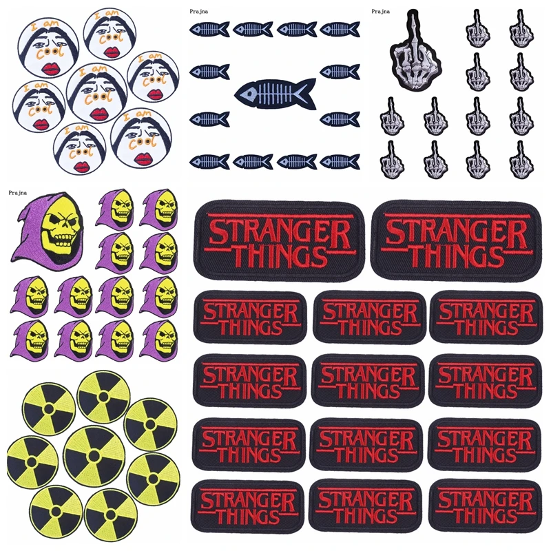 

10 шт., нашивки с надписью «очень странные дела»