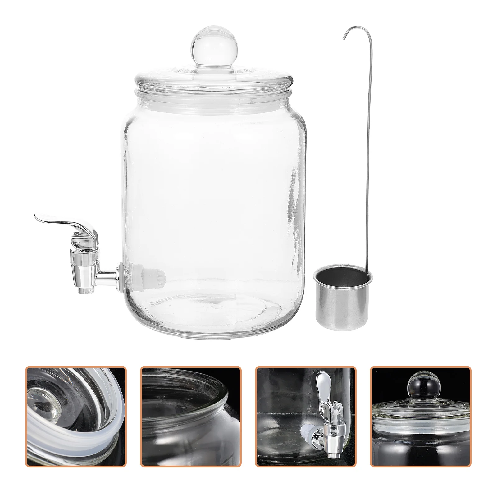 

Glass Beverage Jar Airtight Glass Jars Brewing Bottle Glass Terrarium Glass Bottle Household Storage Bottle