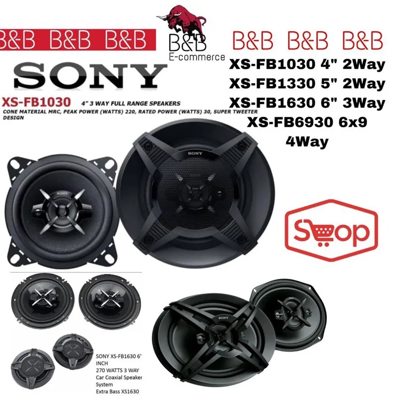 

Автомобильные динамики Sony, коаксиальные динамики для автомобиля, автомобильные аудиоколонки, автомобильная аудиосистема, сабвуфер 4, 5, 6, 6 ×...
