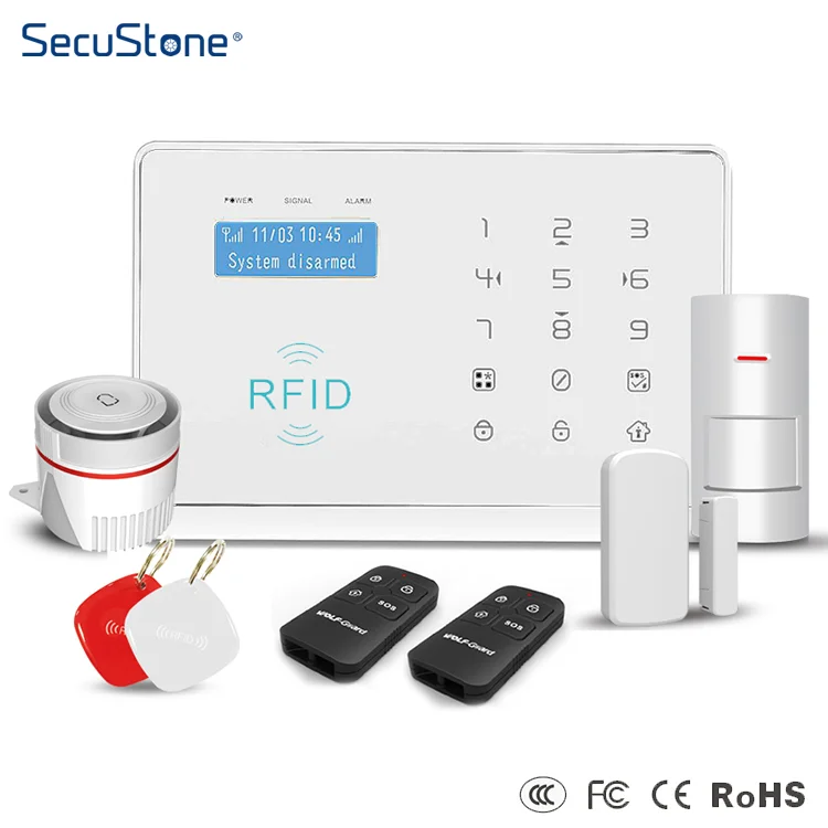 A-l-a-r-m Home Anti-theft DIY Kit 3G Sim Card Wireless GSM Burglar Security A-l-a-r-m System