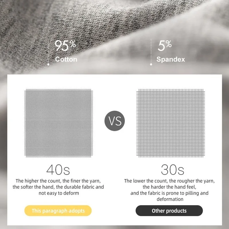 3pcs Men Breathable Long Leg Boxer Shorts Sports Sexy Elastic Mens Panties Underpants Boxershorts Natural Cotton Underwear