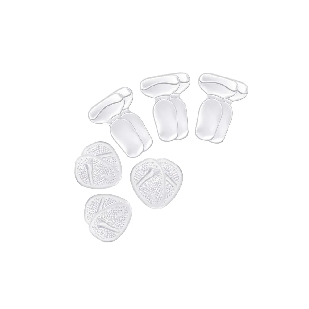 6Pairs Forefoot Orthopedic Insoles Women Soft Silicone Gel Cushion Relieve Foot Pain Metatarsal Support Insert Pad Shoes Insoles