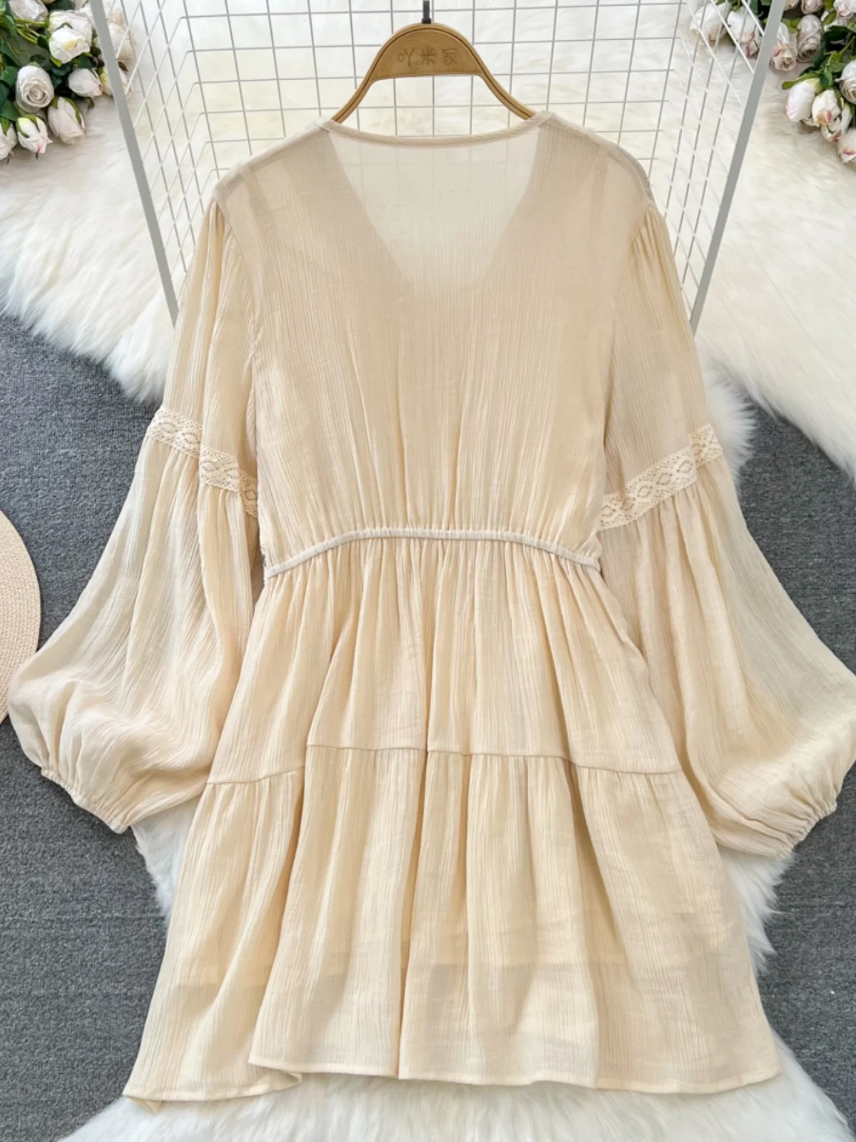 Платье с бахромой в стиле пэчворк для отпуска милое свободное платье-трапеция