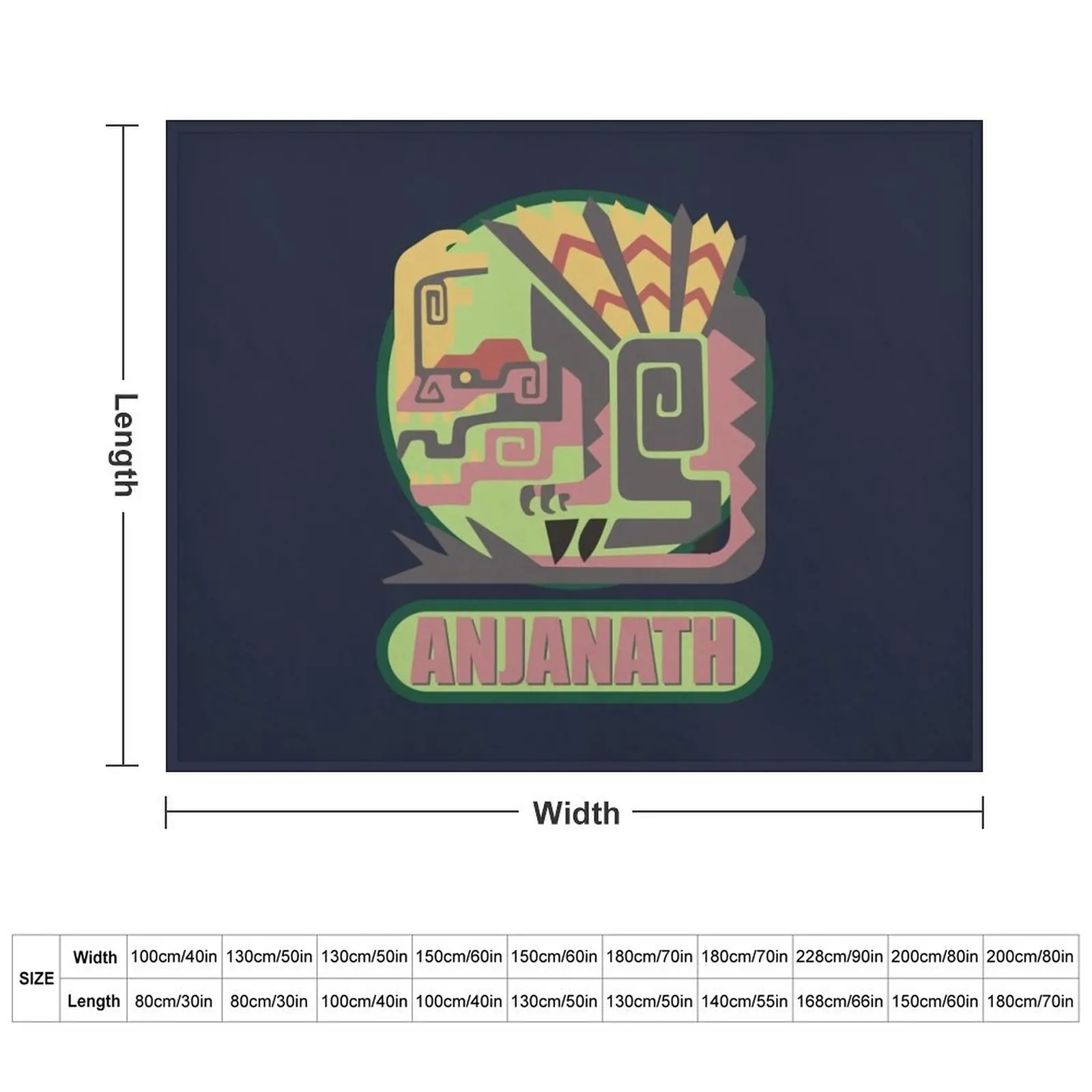 Monster Hunter World: Iceborne - Anjanath пледы термобелье для путешествий роскошные дизайнерские