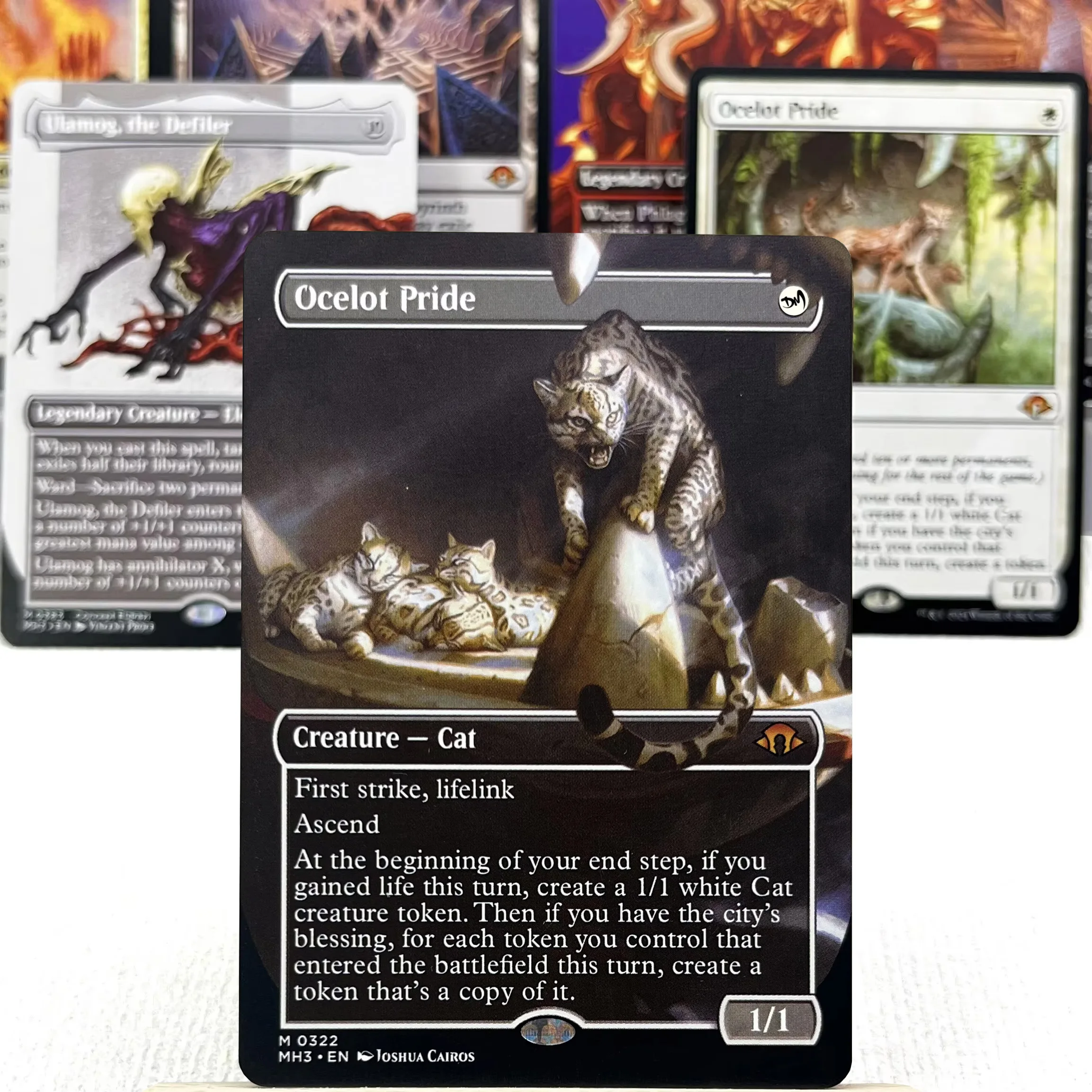 Фото Карты MH3 HOLO10-I01 Tcg German Magical Ocelot Pride Ulamog, Defiler Emrakul, World the New gather №1