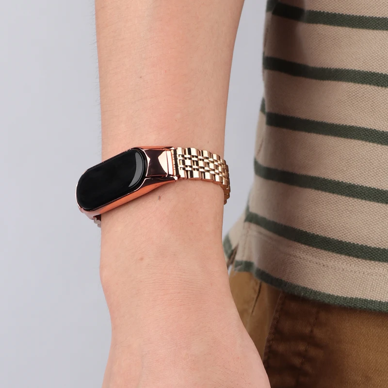 Metal Strap For Xiao Mi Band 7 6 5 4 3 Stainless Steel Bracelet Wristband For Miband 6 smart bracelet wristband Miband 4 Correa