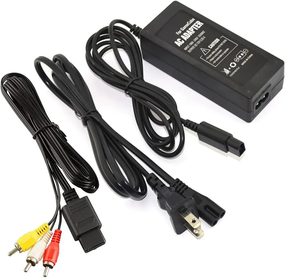 Cord And Av Cable For Nintendo Gamecube Console Ngc