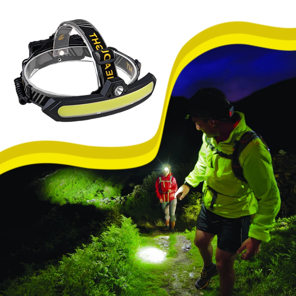 

Headlamp USB Rechargeable Cycling Head Light Flashlight Emergency Lamp