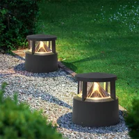 Thrisdar Outdoor Villa Column Lamps IP65 Waterproof LED Fence Gate Pillar Head Lamp Outdoor Lawn Landscape Post Light