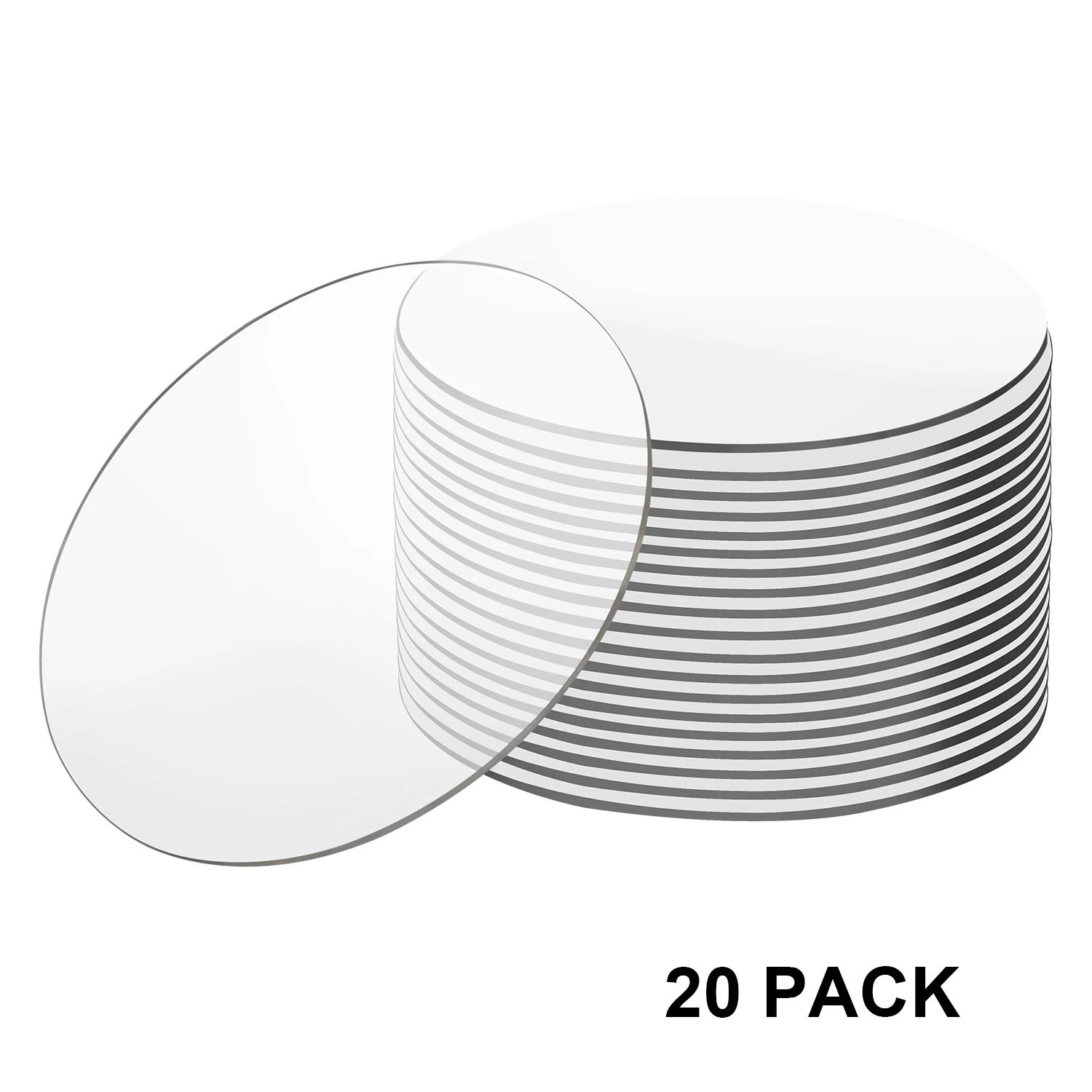 

20 шт., прозрачные акриловые листы круглой формы