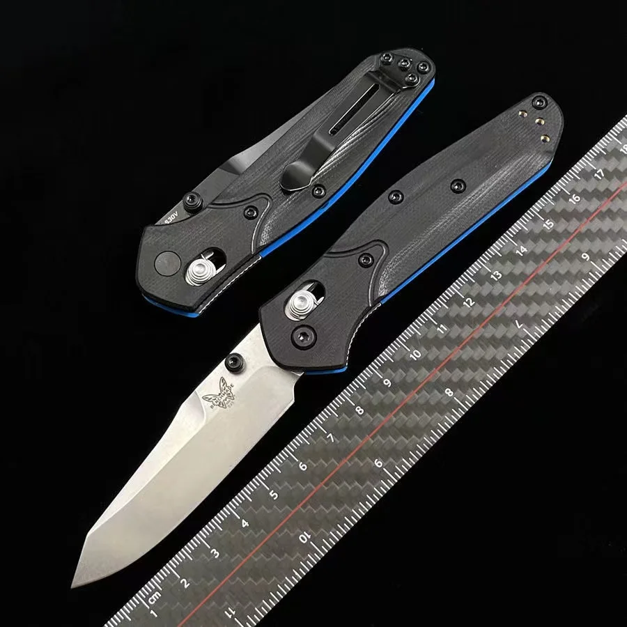 

Dual Color G10 Handle Benchmade 945 Tactical Folding Knife Outdoor Camping Lifesaving Safety Pocket Knives EDC Tool