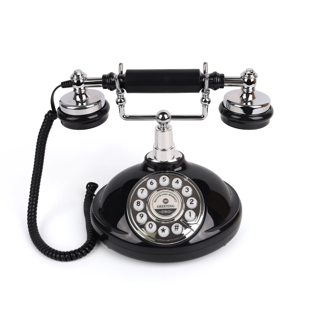 Ретро антикварная аудиосвязь вращающийся телефон ретро-телефон книга для