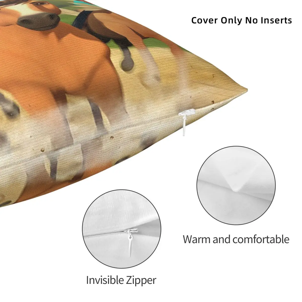 Наволочка Spirit Riding Free с рисунком лошади полиэстеровая наволочка принтом