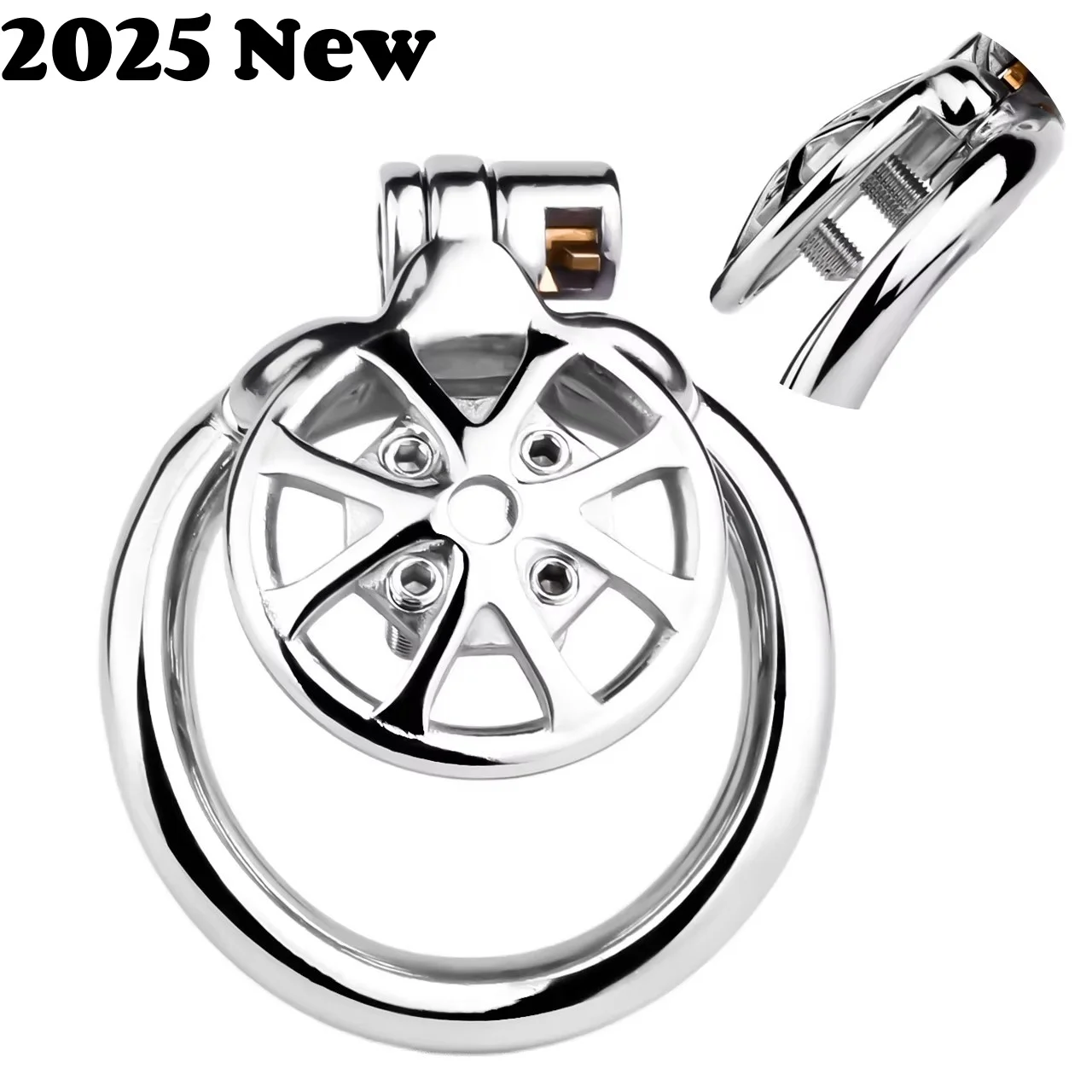 Клетка верности с плоской изогнутой и шипами CBT новый маленький замок для члена