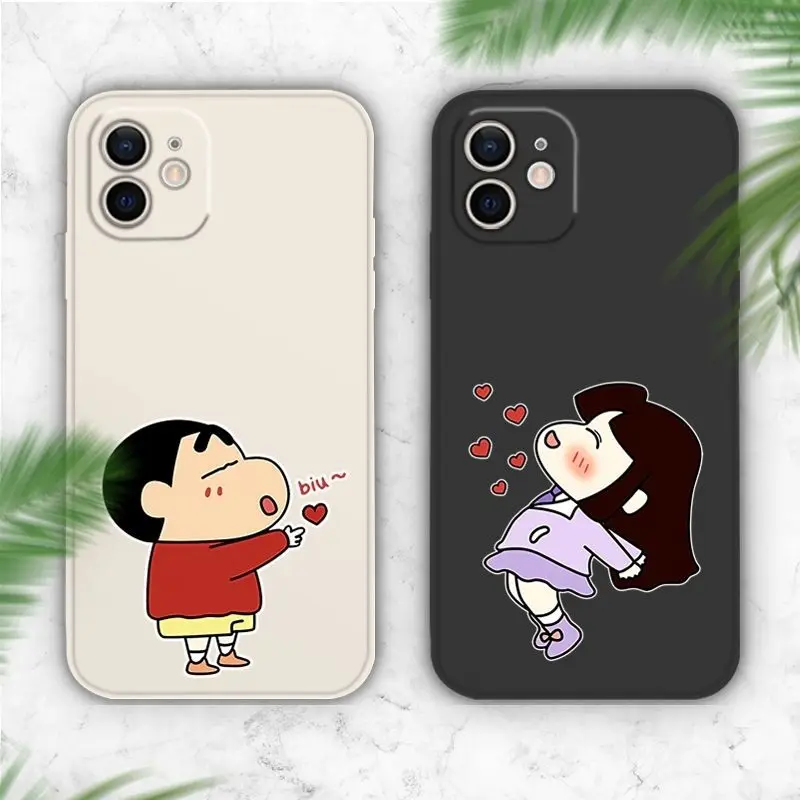 

Couple All-Inclusive Crayon Shin-chan For iPhone case 13 Mini 12 11 13 Pro Max XS XR X 6S 8 7 Plus SE 2020