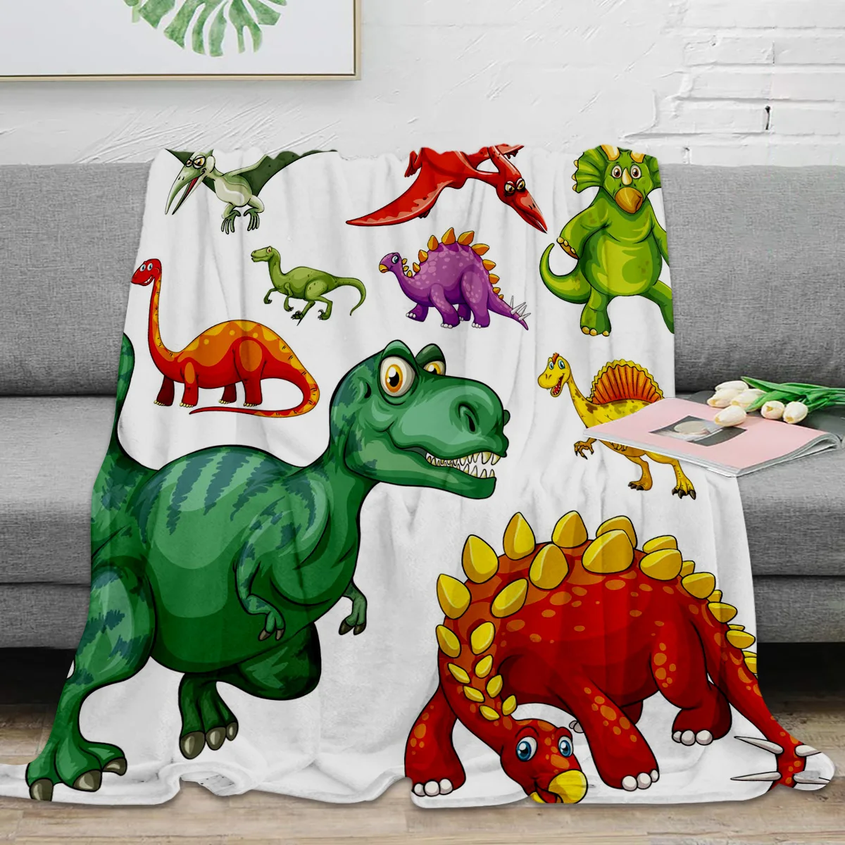 

Мультяшные животные, динозавры, фотообои для спальни, гостиной, дивана, пледы, одеяла для кровати