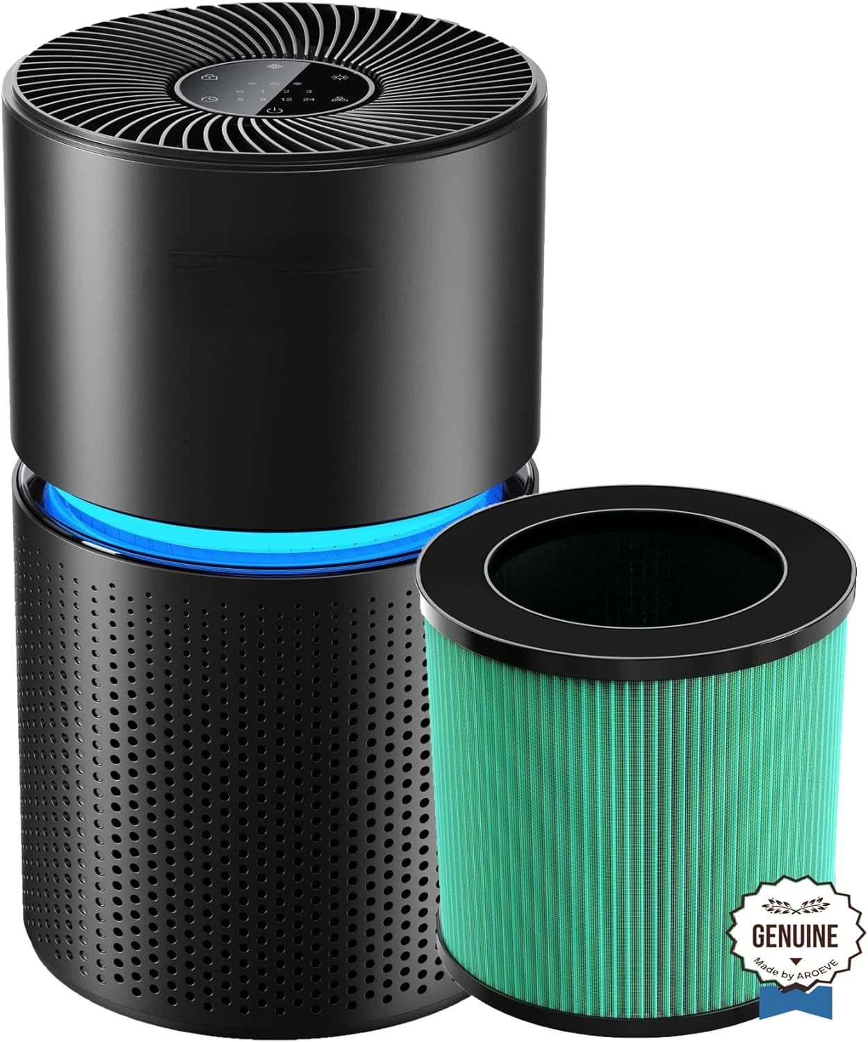 

Purifiers for Large Room with Two H13 HEPA Air Filter(One Version & One Per Dander Version) Remove 99.97% of Dust, Pet Dand