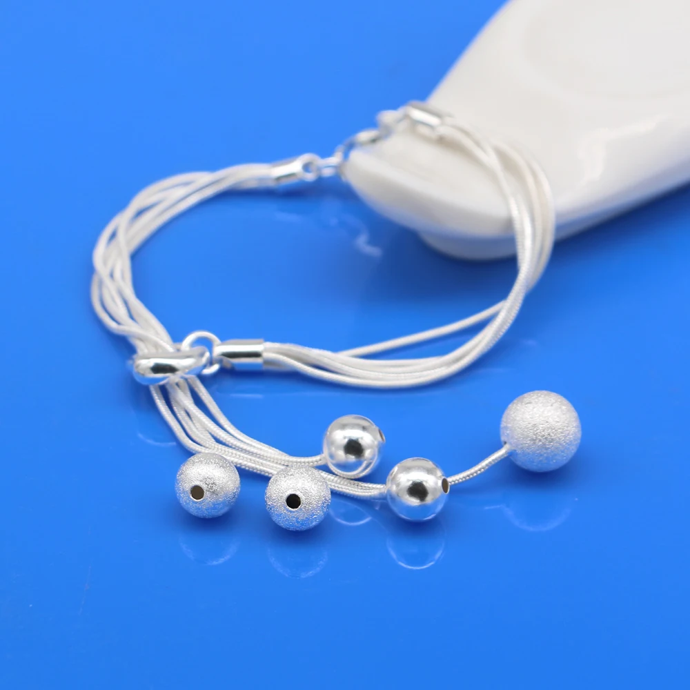 Женский серебряный браслет в богемном стиле