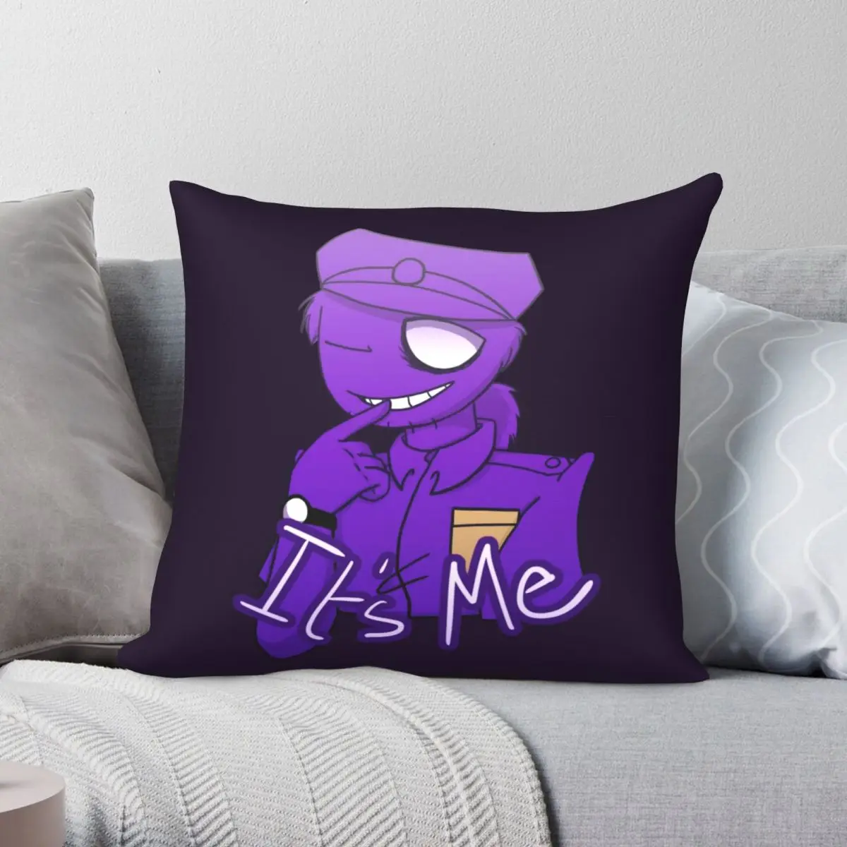 

Фиолетовый парень P It's Me квадратная наволочка из полиэстера и льна с бархатным узором на молнии декоративный чехол для диванной подушки