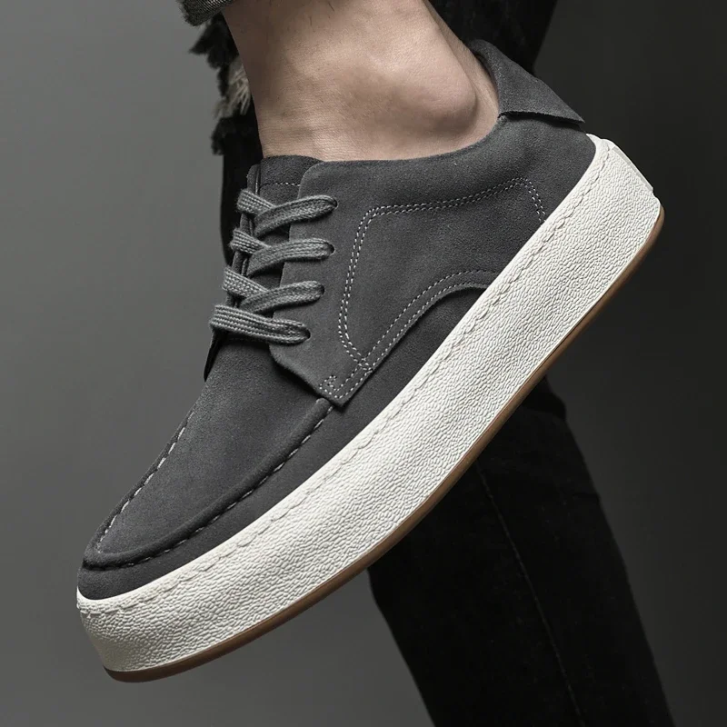 Новинка 2023 модная универсальная однотонная мужская деловая обувь Лидер продаж