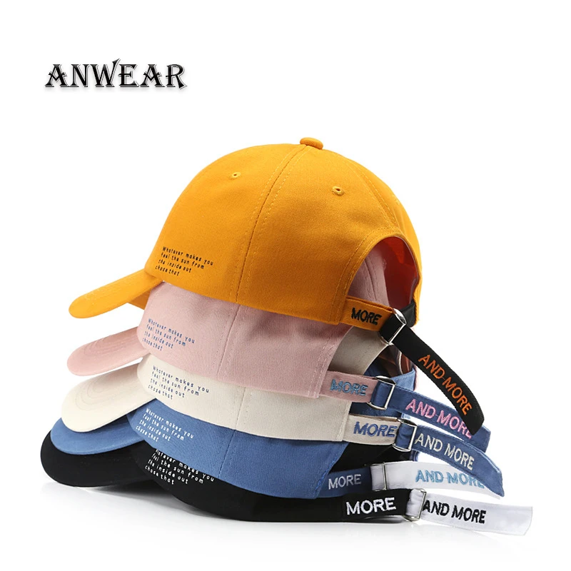 

ANWEAR Korean Letters Baseball Cap for Men and Women Fashion Hats Unisex Casual Hip Hop Snapback Hat Peaked Caps Summer