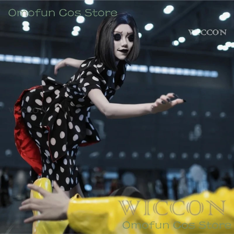 Женский костюм для косплея другой мамы платье на пуговицах с париком и очками