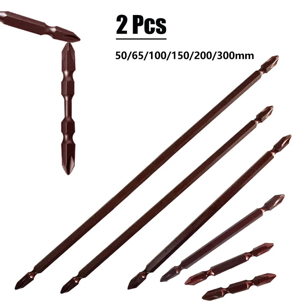 

Alloy Steel Magnetic Double Head Electric Cross Screwdriver Bit PH2 50-300mm