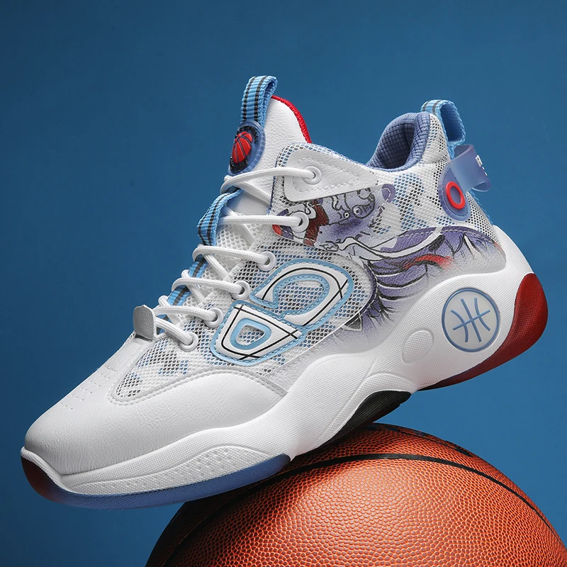 Male Basketball Shoe Fashion New Summer Lightweigh Breathable Top Quality Rebound Sport Shoes Stable Support Brand Shoe for Man