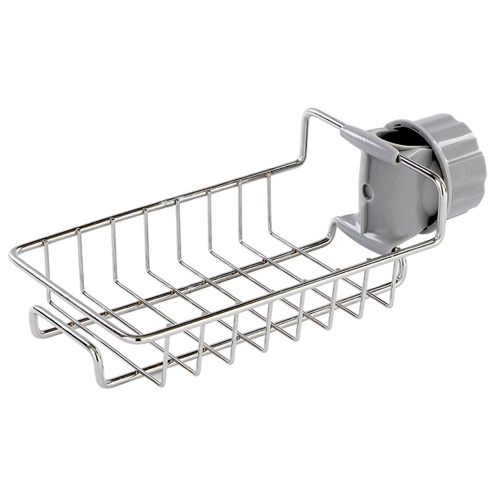 

Sink Drain Rack Stainless Steel Kitchen Adjustable Faucet Holder Drainer Shelf Washroom Organizer Accessories Type 2